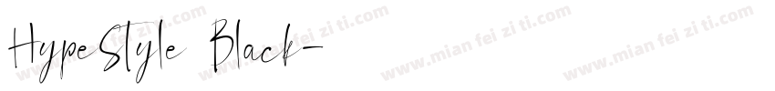 HypeStyle Black字体转换